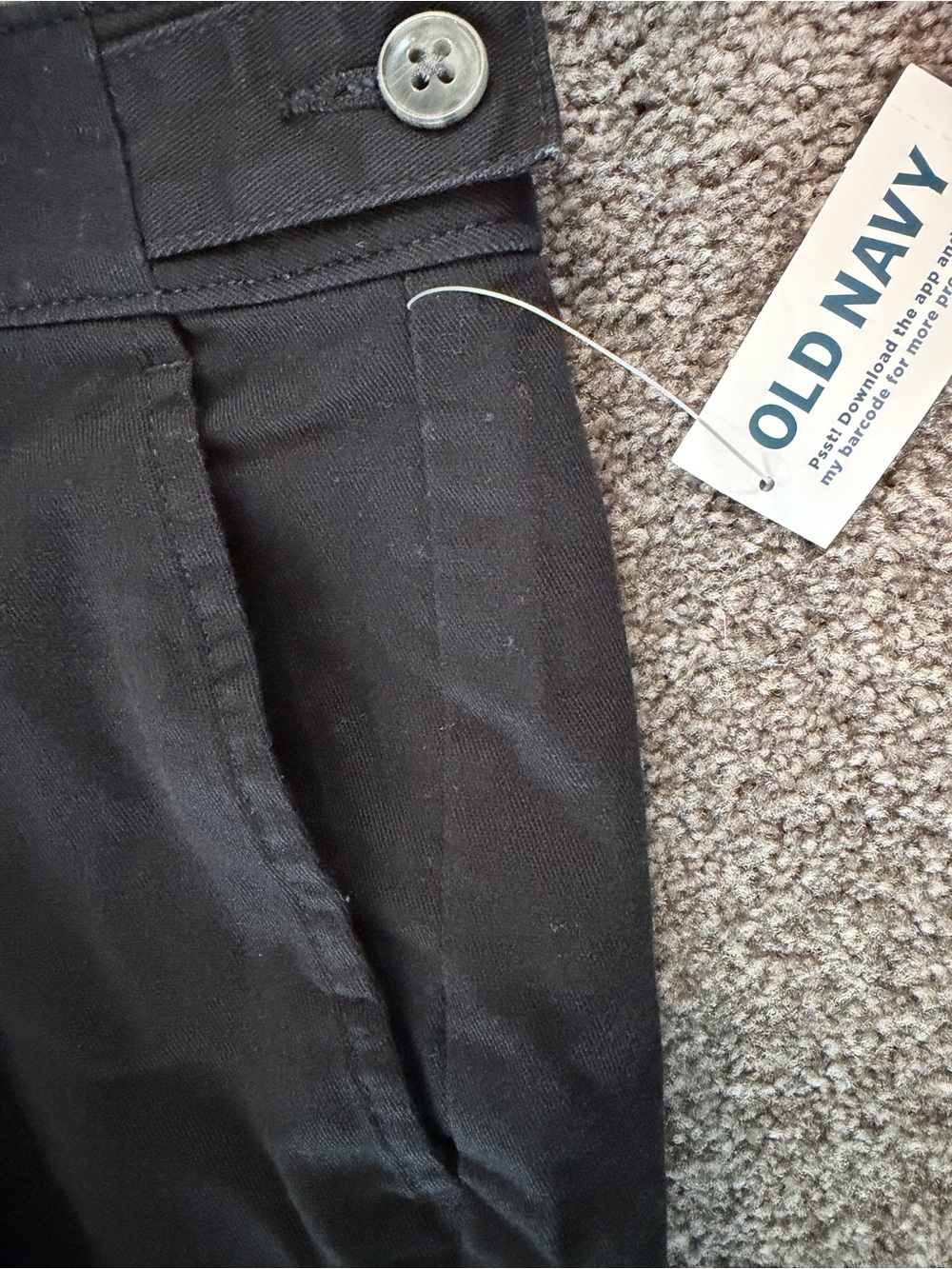 Old Navy black High rise boyfriend pants - Picture 4 of 11
